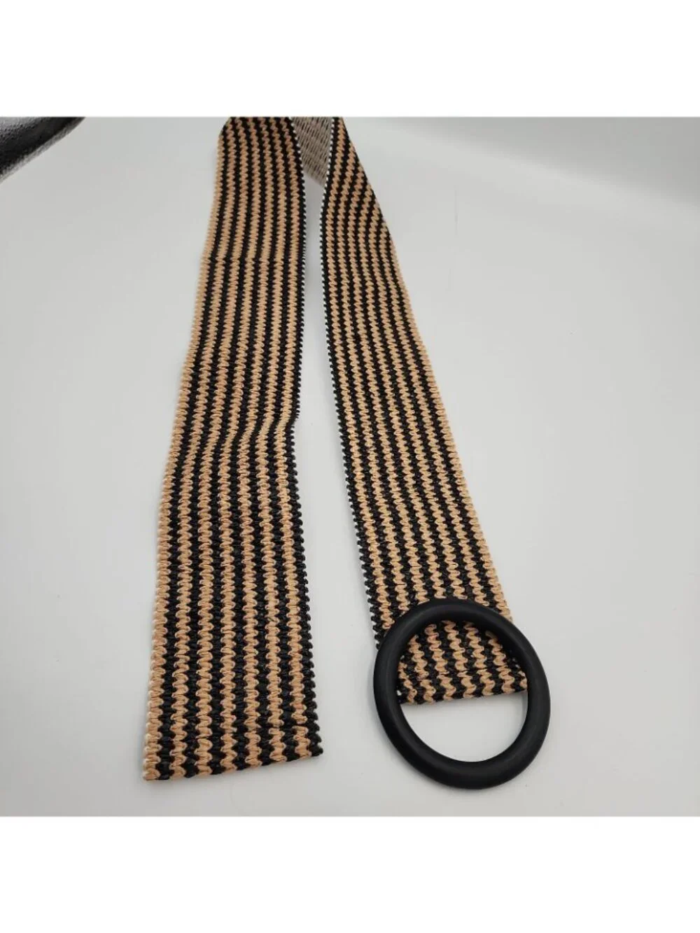 Straw Woven Elastic Stretch Waist Belt Boho Braided Women's Fits To 37